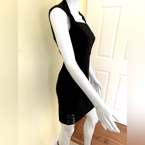 Maje black mini dress with wide straps and sexy cut-out at its back Maje Size XS - Picture 6 of 16